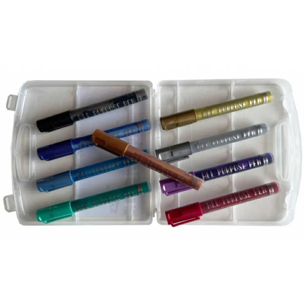 Allround tusser - Metallic, 9 stk
