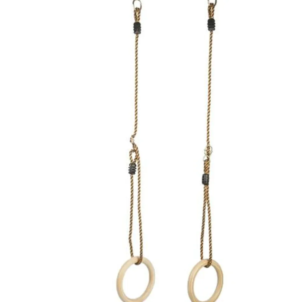 Gymnastikringe i træ - Ø15,8 cm.
