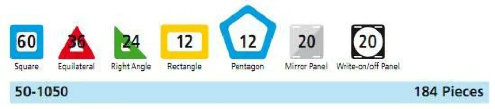 MAG Polydron | Deluxe institutionssæt | 184 dele
