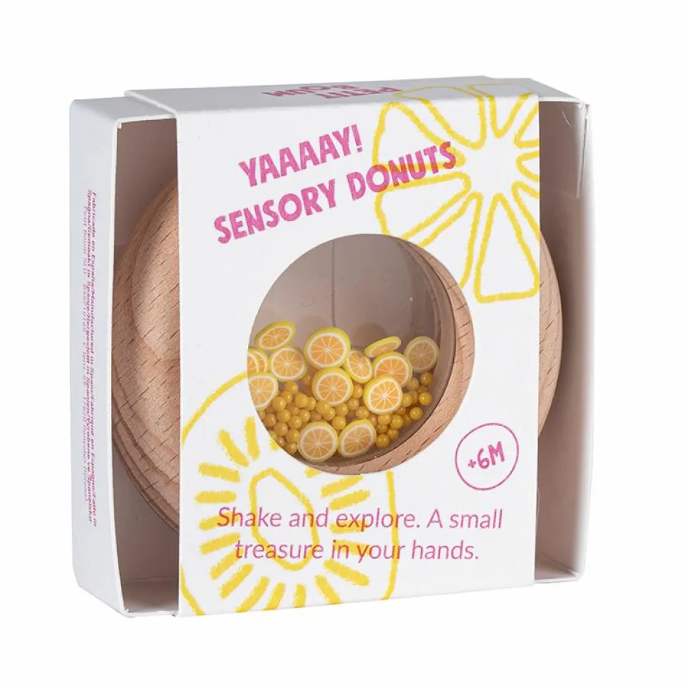 Sansedonut Ø7 cm - Citroner