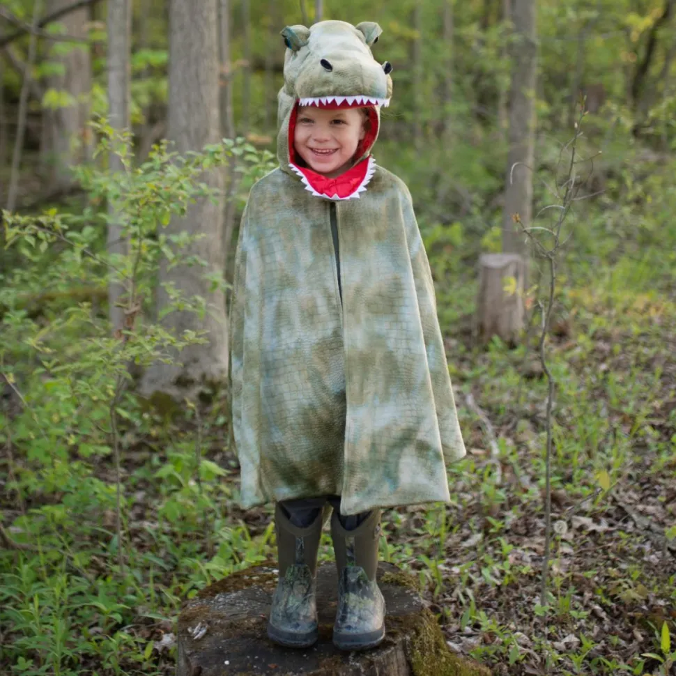 T-Rex kappe m. klør - Grøn, str. 4-6 år